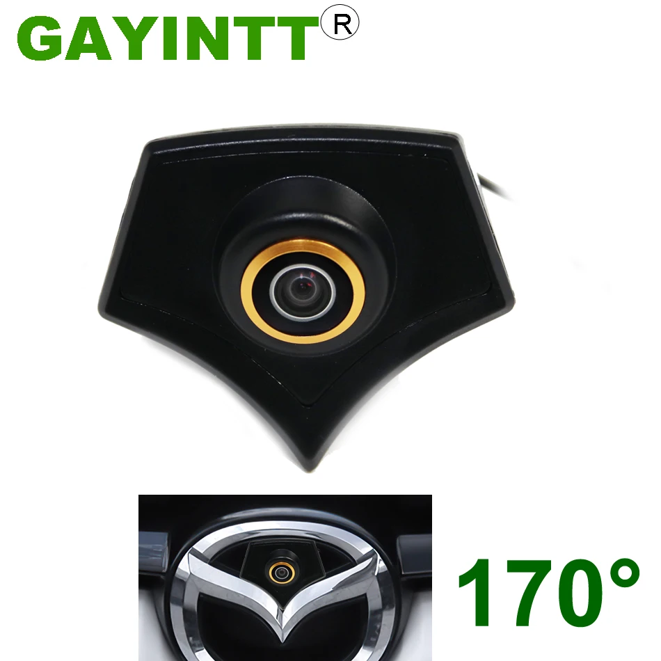 

GAYINTT 170 ° Автомобиль HD Автомобильная Камера Переднего Вида для Mazda 2 3 5 6 CX5 CX7 ночное видение Водонепроницаемый CCD