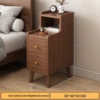 Table de chevet multifonctionnelle pour la maison, petite armoire de rangement étroite pour chambre à coucher 4