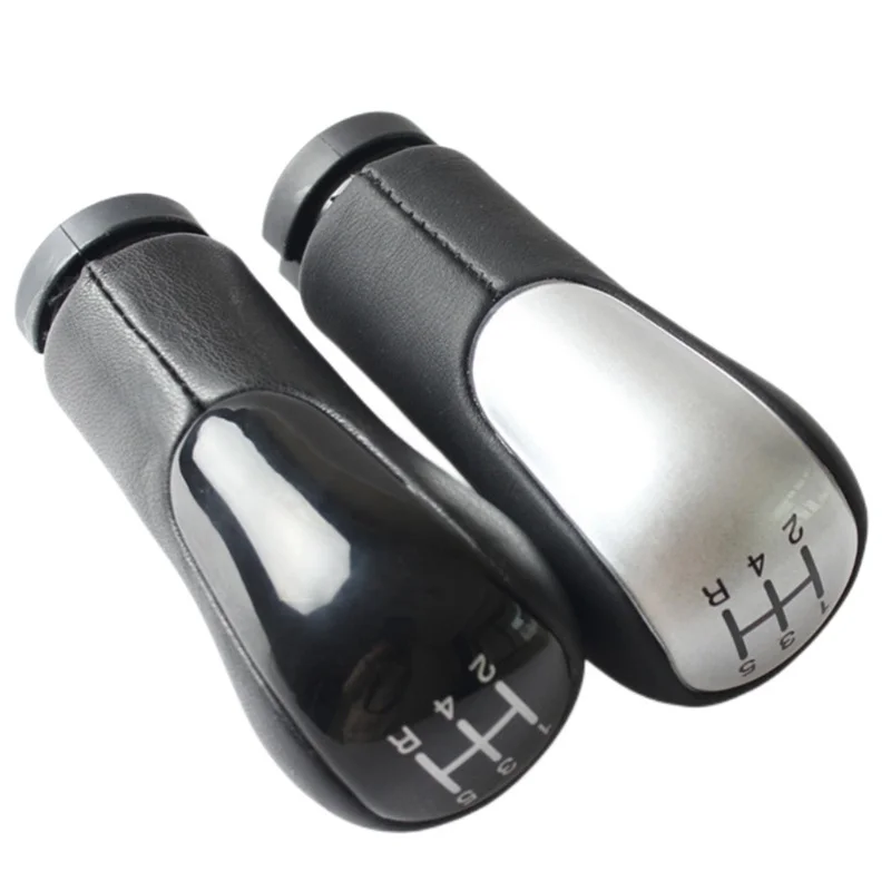 5 6 speed Black Silver Car Shift Gear Knob Handle Shift Knob Head Car  Styling For Ford FIESTA MK6 2002 - 2008 CONNECT FUSION MT - AliExpress