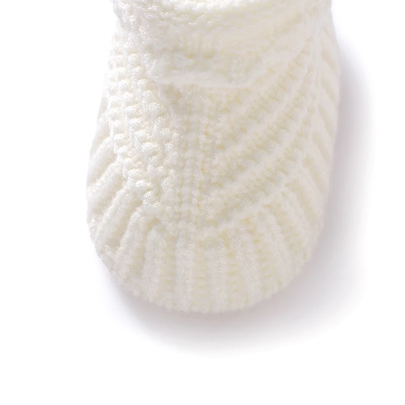 Newborn Baby Shoes Knit Infant Boy Girl Bed Boots Fashion Solid Warm Toddler Chlidren Footwear 0-18M Slip-on Clothes Accessories