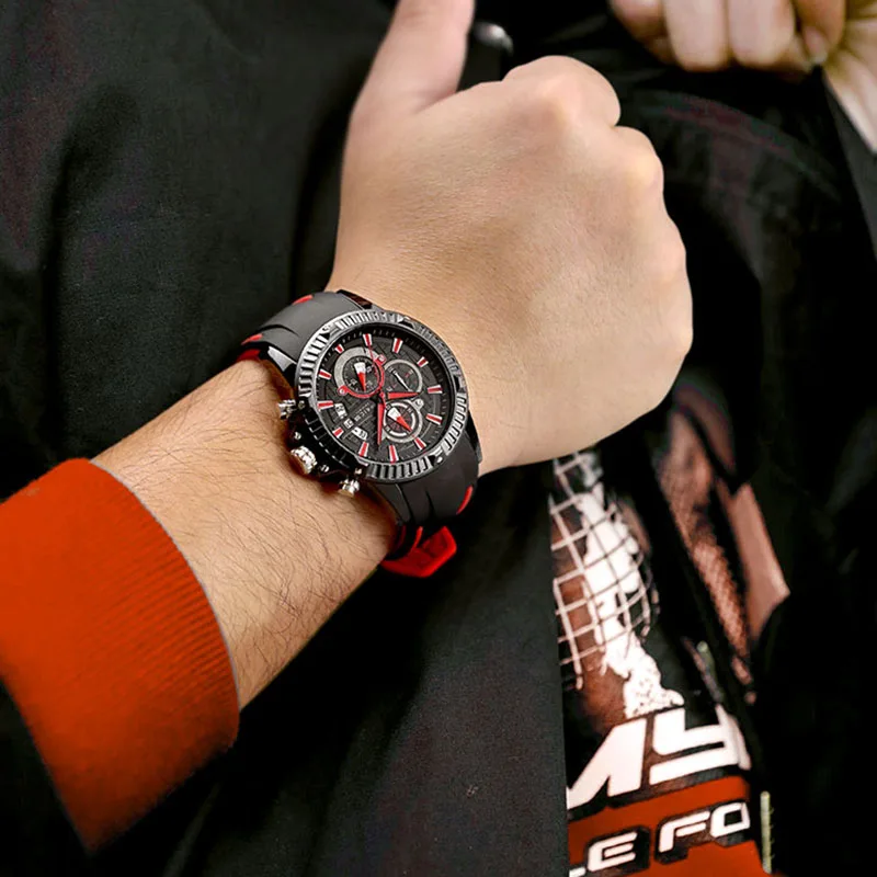 FEICE Men's Watch Quartz Waterproof Genuine Sports Curren Trend