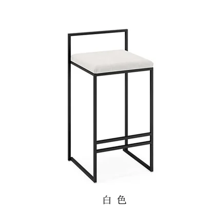 

Living Room Restaurant Counter Bar Stools Modern Minimalist Home Cafe Backrest High Stools Designer Front Desk Bar Chairs C
