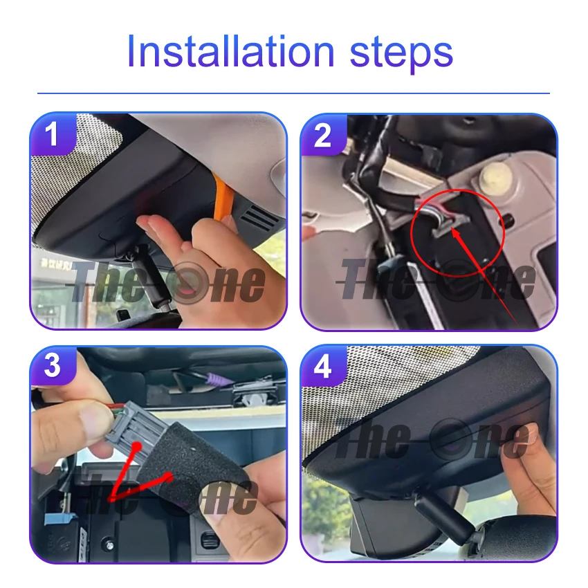 Dash Cam Fotocamera per Honda CR-V CRV CR V 5 5th Gen 2017 2018 2019 2020 2021 2022,4K OEM Videoregistratore per auto WIFI APP LHD - immagine 2