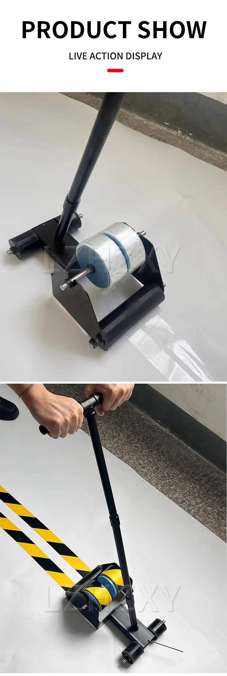 Tape Marking Machine for Rapid Line Application Warehouse Safety Barrier Tape Sp