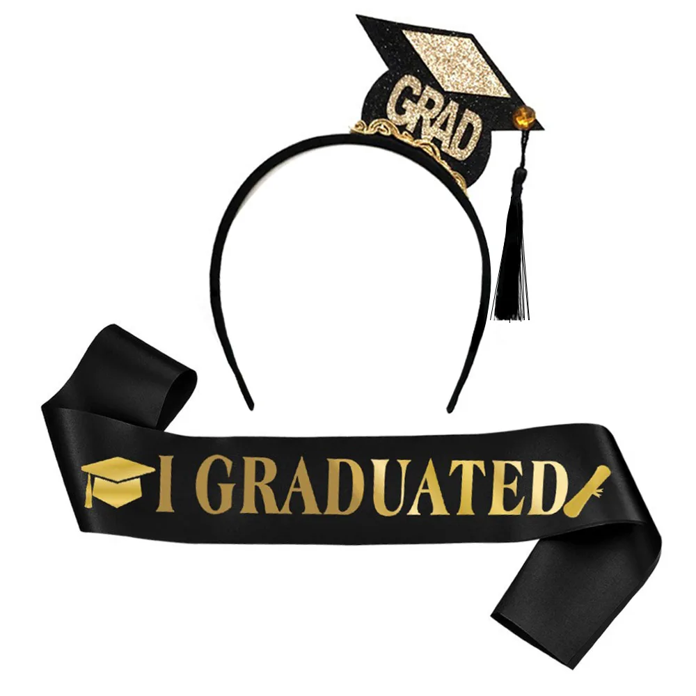 thumbnail image 2 of Unibouti 2 Pack Graduation Cap Headband - Grad Cap Head Band Insert With EVA Foam 2 of 13