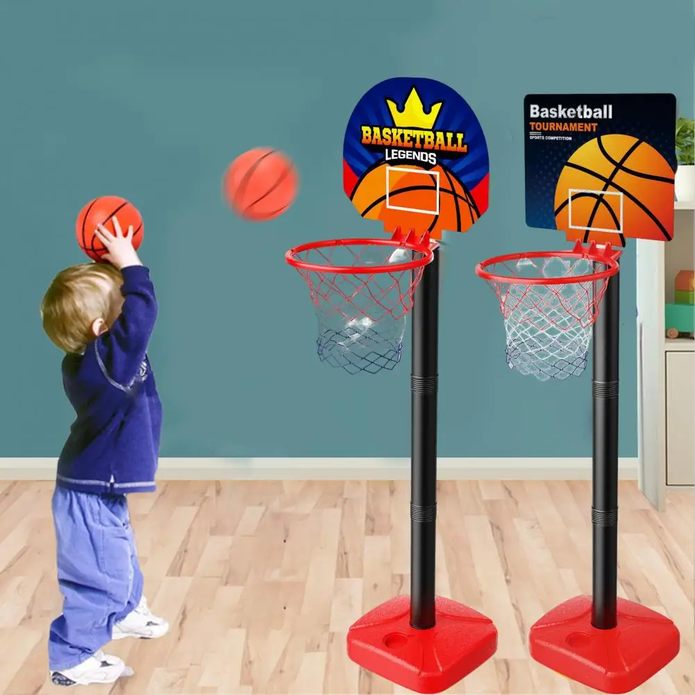 

Mini Basketball Hoop Kit with Ball Pump Three-Piece Set Goal Practice Game Children Indoor Outdoor Basketball Hoop Sports Toys