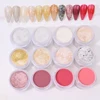 1Bottle Nail Art Acrylic Powder Pink/White/Nude 12-Colors Extension Crystal Powder DIY Manicure Polymer Dipping&Engraving Powder 1