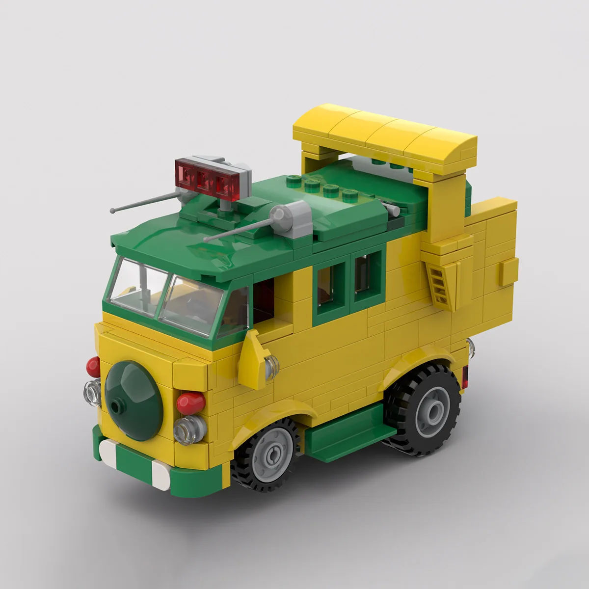 Buildmoc Technical Turtle Travel Van Car Moc Model Set Building Blocks Kit Giocattoli Per Bambini Regali Per Bambini Giocattolo 283 Pezzi Mattoni