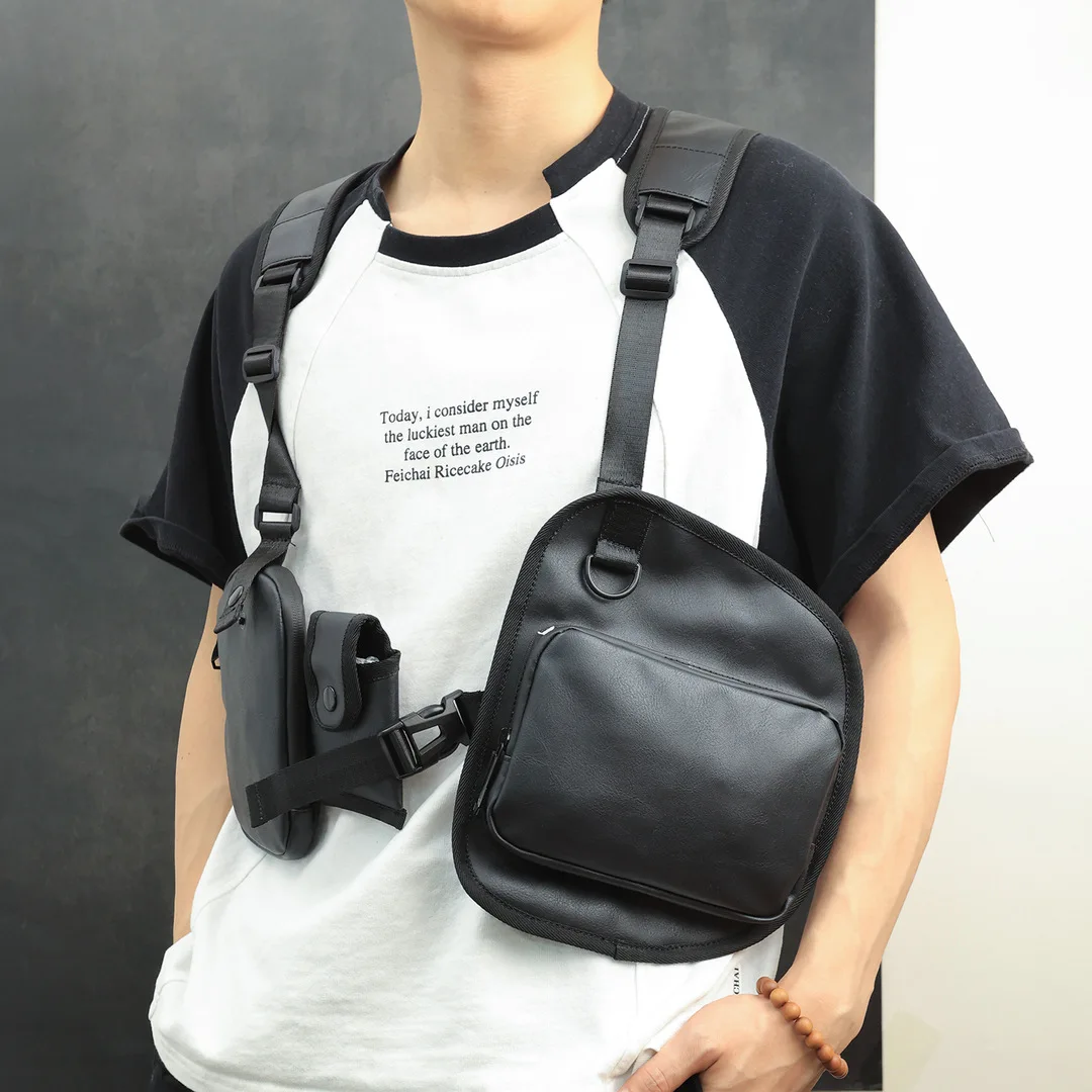 Men's Multifunctional Workwear Vest Bag with Multiple Pockets