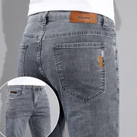 Marque de luxe printemps été hommes jean mince Denim pantalon coton bleu travail en plein air corée pantalon mâle grande taille 28-38 1