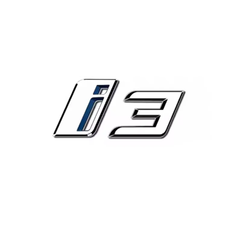 3D ABS Material Car Sticker Letters - Rear Trunk Emblem and Tailgate Decals in Black and Silver