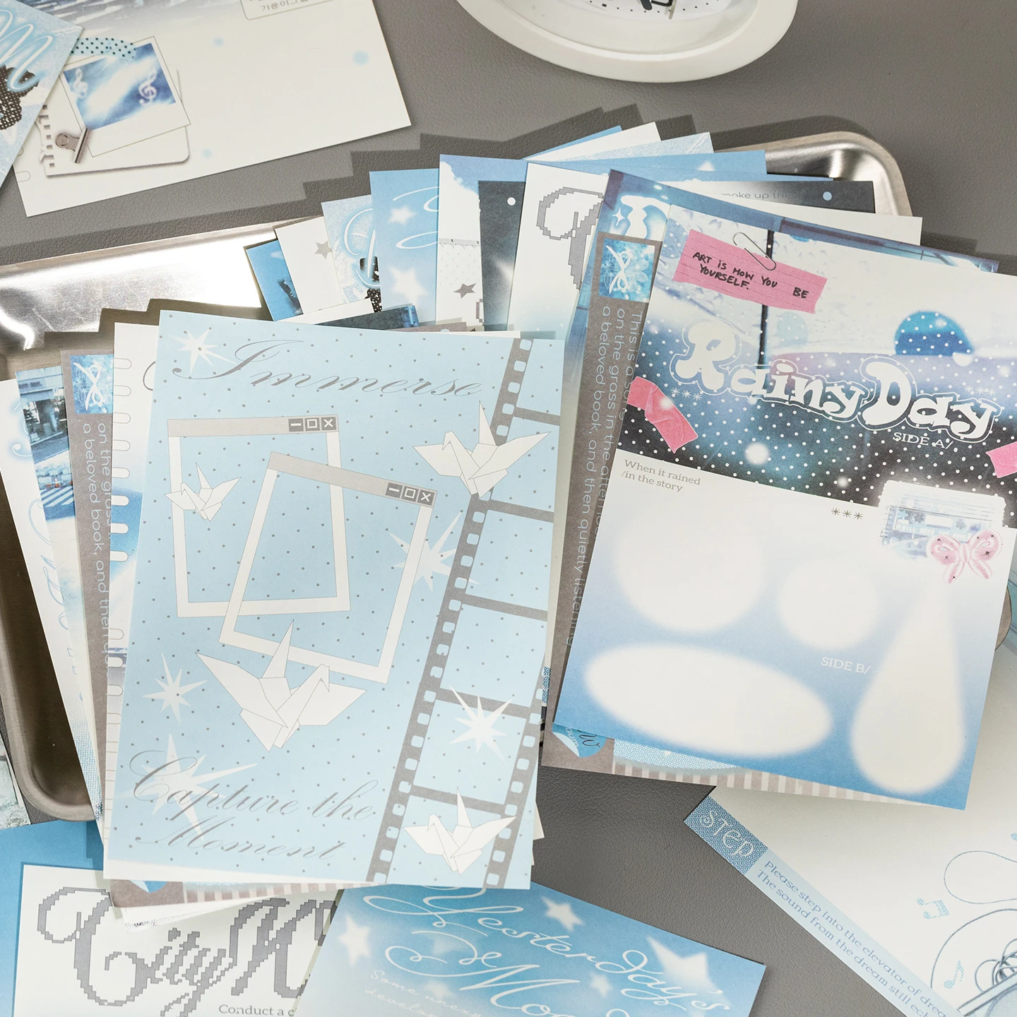 25/30 fogli di carta per scrapbooking a strappo con atmosfera puntiforme e natalizia, materiale estetico per collage fai da te fatto a mano - immagine 6