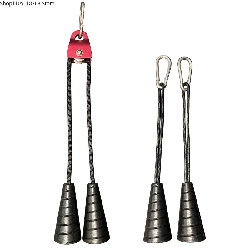 핸드 그립 부착물 - 케이블 풀 다운, 이두근 및 삼두근 훈련용 테이퍼드 스파이..