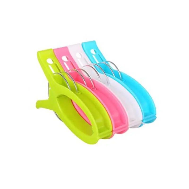4PCS Plastic Clothes Pegs Beach Towel Clip Laundry Storage Tools beach towel clips clothes pegs