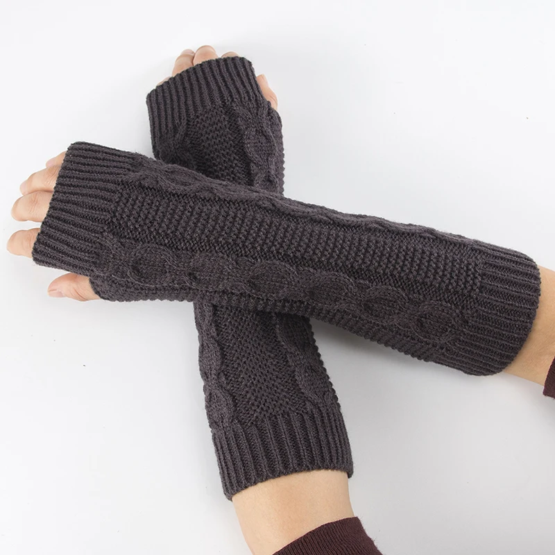 Girls Arm Sleeve Cover Winter Warm Cold-proof Soft Comfort Kids Arm Knitted Sleeves Cover Children's Protective Accessories