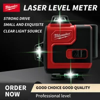 Milwaukee Laser Level Green 16 Lines 4D Self Leveling 360 Horizontal And Vertical Super Powerful Laser level Beam Construction 1