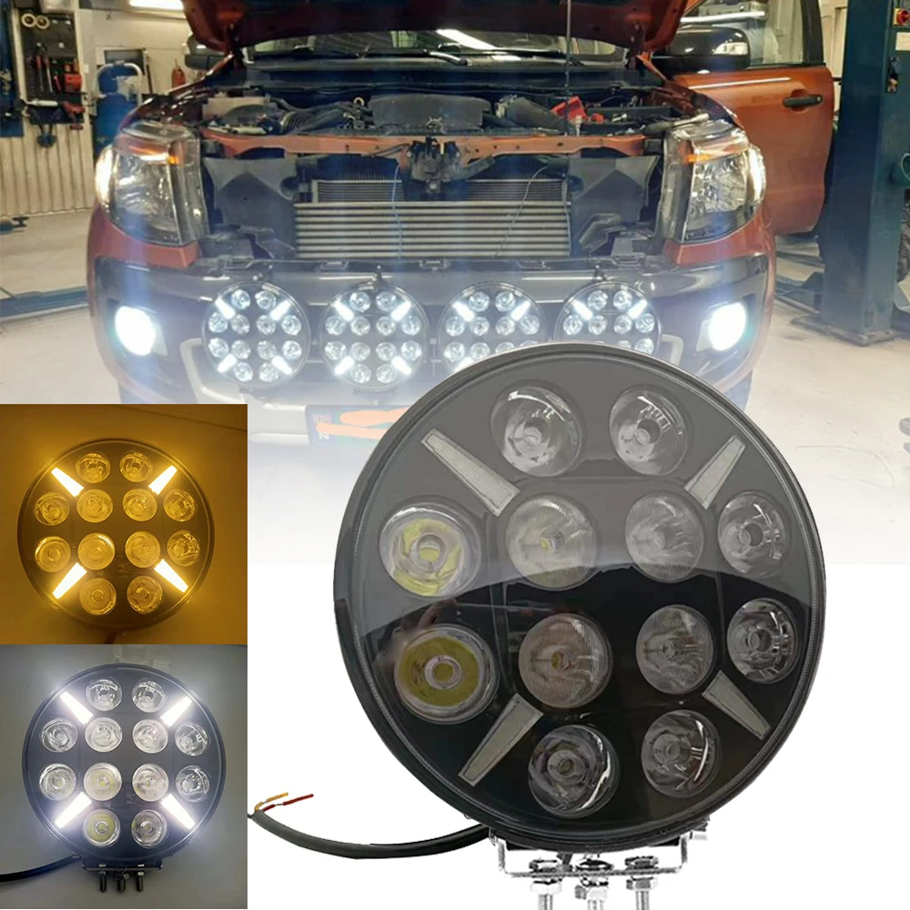 Chelhead Barra de luz LED delgada de 7 pulgadas, haz de inundación, luz
