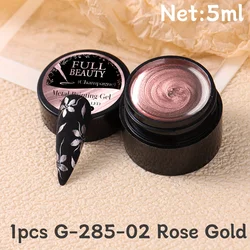 Metallic Chrome 3D Super Bright Gel Polish - Gold & Silver Mirror Finish (G-285-02)