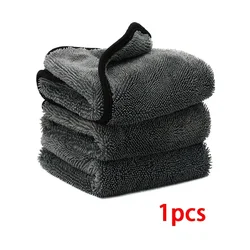 Premium Microfiber Double - Sided Car Cleaning Towel - Super Absorbent and Scratch - ProofLint - Free Cloth (40x40cm)