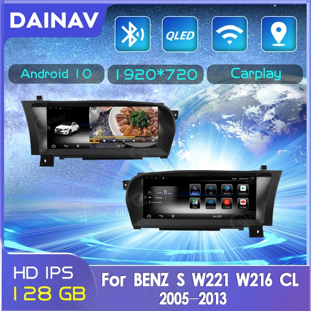 2 Din Android 10 Car Stereo Video Player For Mercedes BENZ S W221 W216