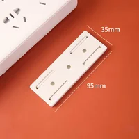 1/3/5/10 Pcs Self-Adhesive Desktop Socket Fixer Cable Organizer Wall Hanging Plug-in Removable Fixer Home Office Accessories 2