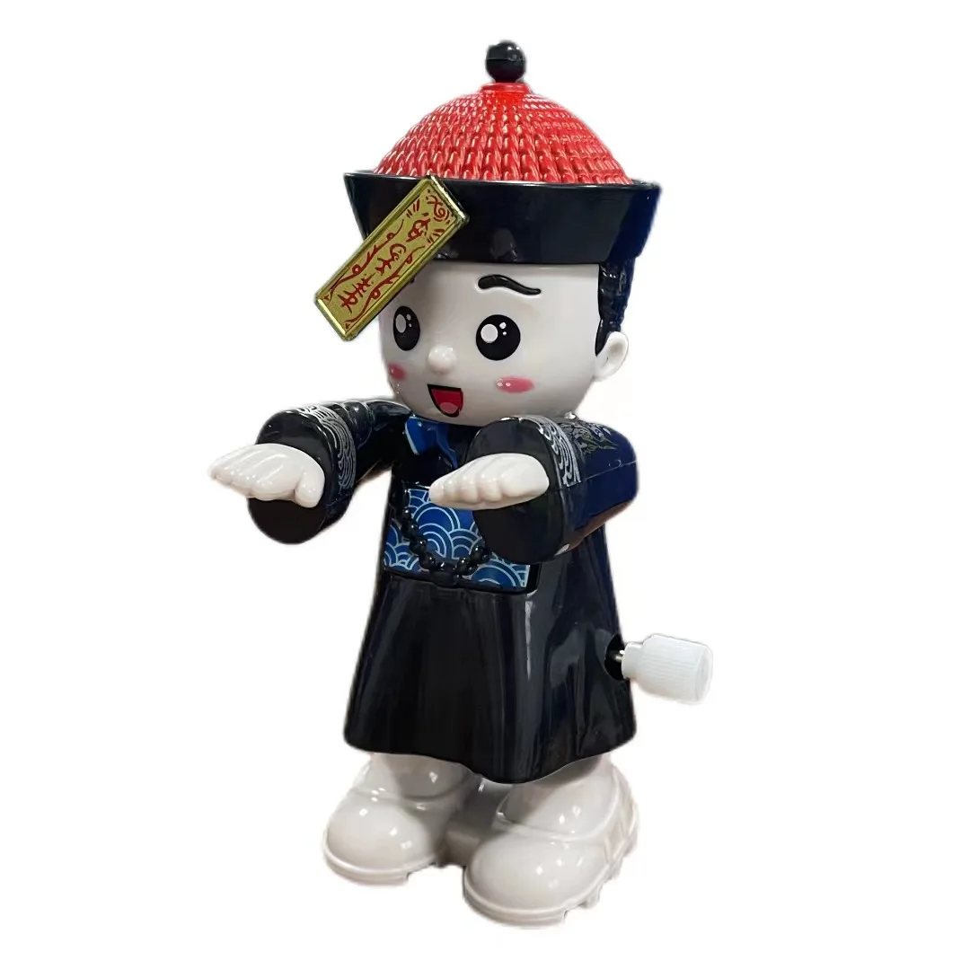 

1Pcs Novelty Funny Clockwork Toys Creative Simulation Chinese Zombie Wind-up Jumping Toys Halloween Prank Scary Toys Kids Gift