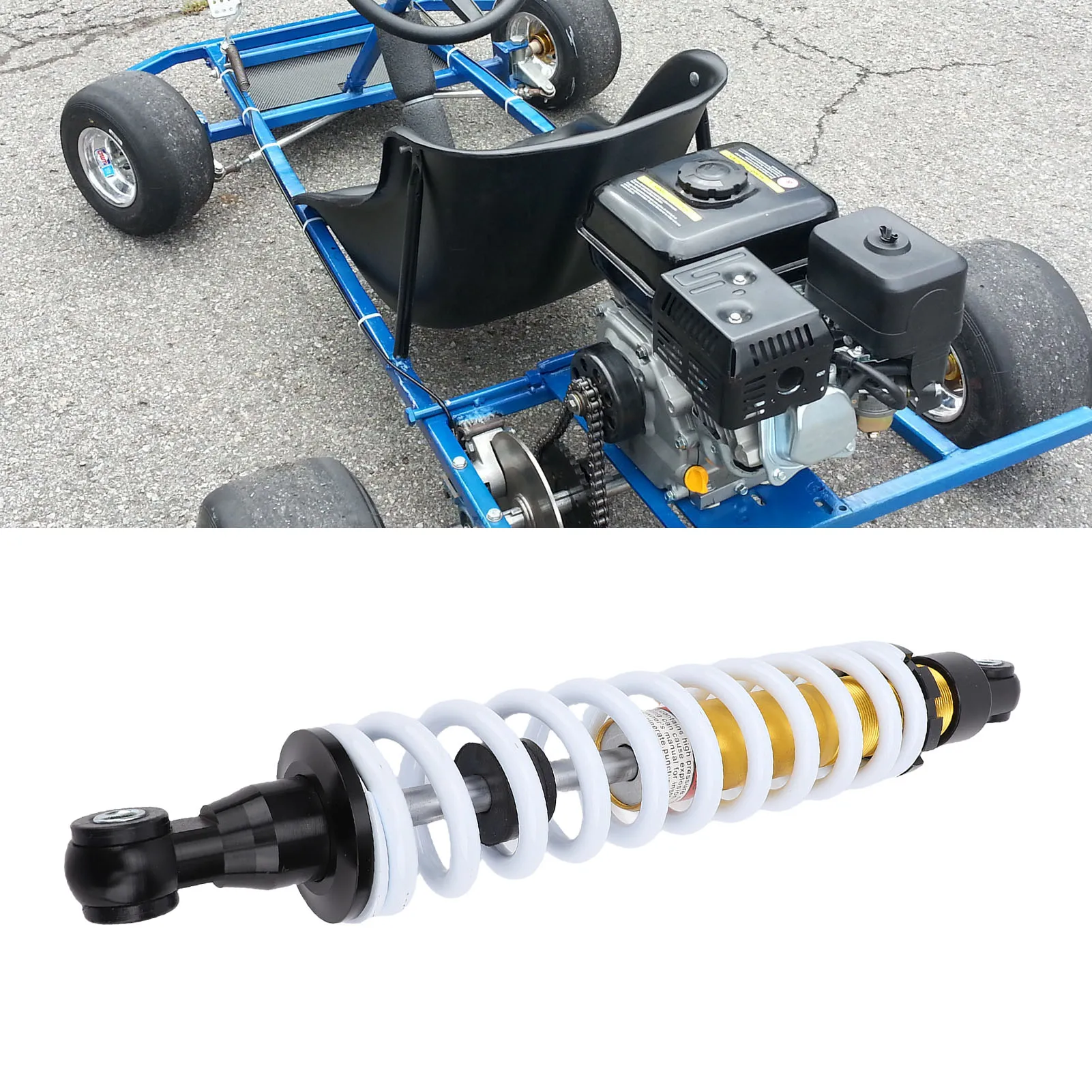 Heavy Duty Shock Absorber 10mm Diameter Spring Multifunctional Suspension Coil Spring Shock Absorber Weather Proof for ATV UTV