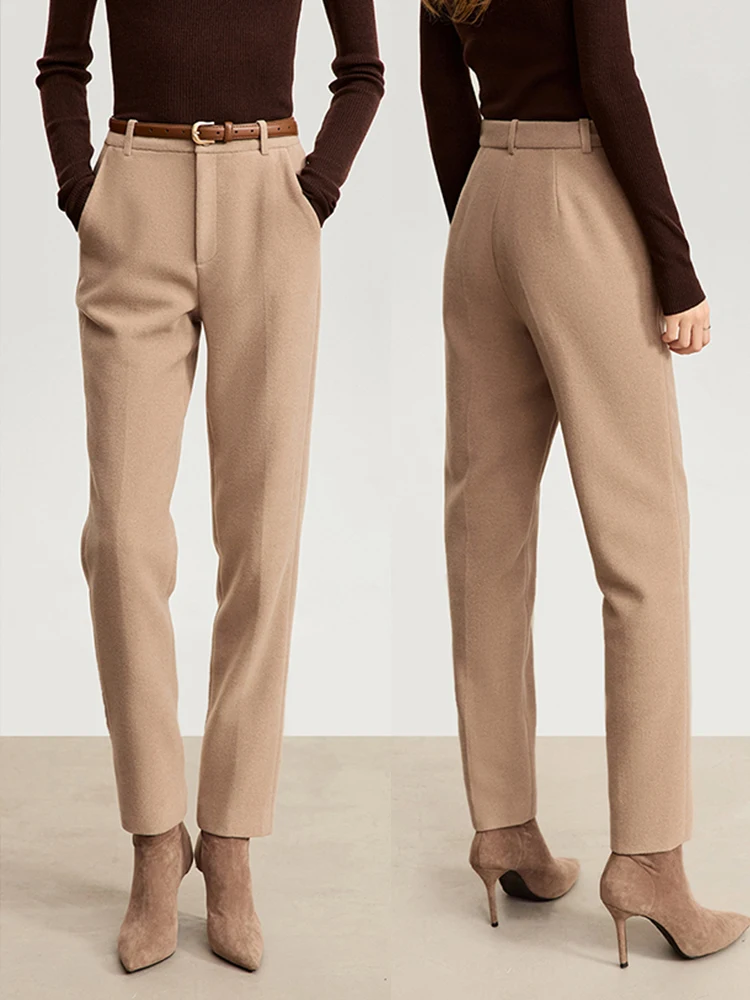 AMII Minimalist 2023 Winter Wool Pants for Women New Office AMII Minimalist 2023 Winter Wool Pants for Women New Office