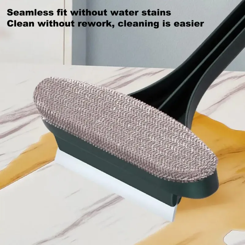 2 in 1 Window Screen Cleaner Brush Extendable Handle Dual Sided Squeegee Scrubber No Disassembly Required Anti Dust Cleaning Too 5