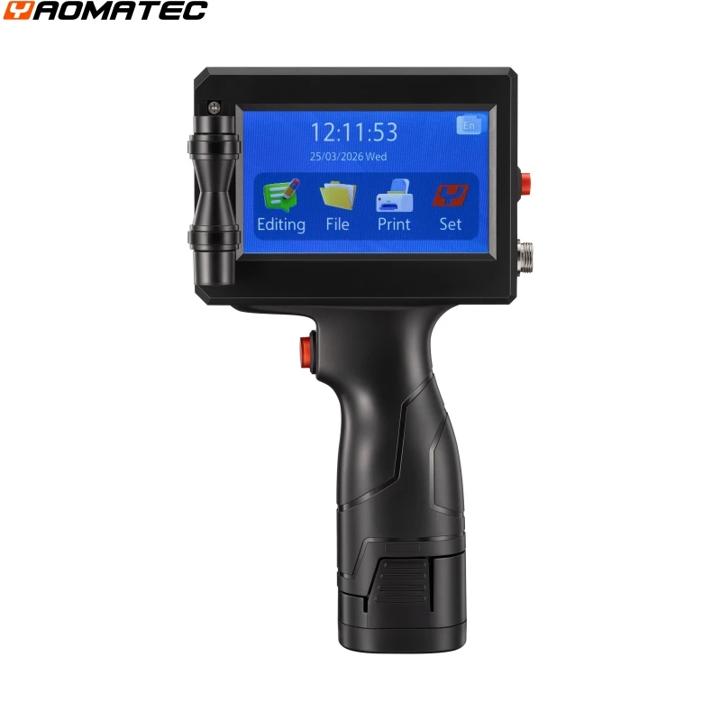 new model 12.7mm  Portable Inkjet Printer Variable QR Barcode Code Date Number L