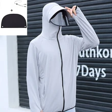  Professional Fishing Hoodie With Mask Anti-UV Sunscreen Sun Protection Clothes Fishing Shirt Breathable Quick Dry Fishing Jersey 