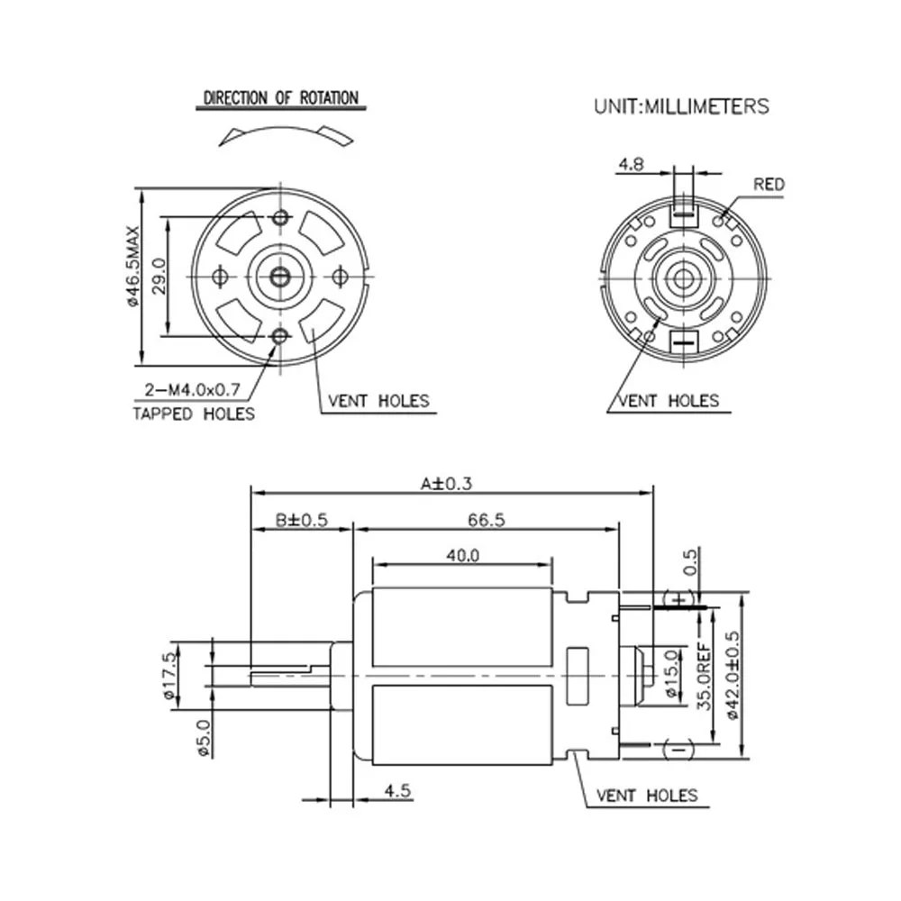 775 DC 모터, 대형 토크, 고출력 저소음 모터, 축 직경 5mm, 고속 볼 베어링, 12V-36V, 3800-9000 RPM