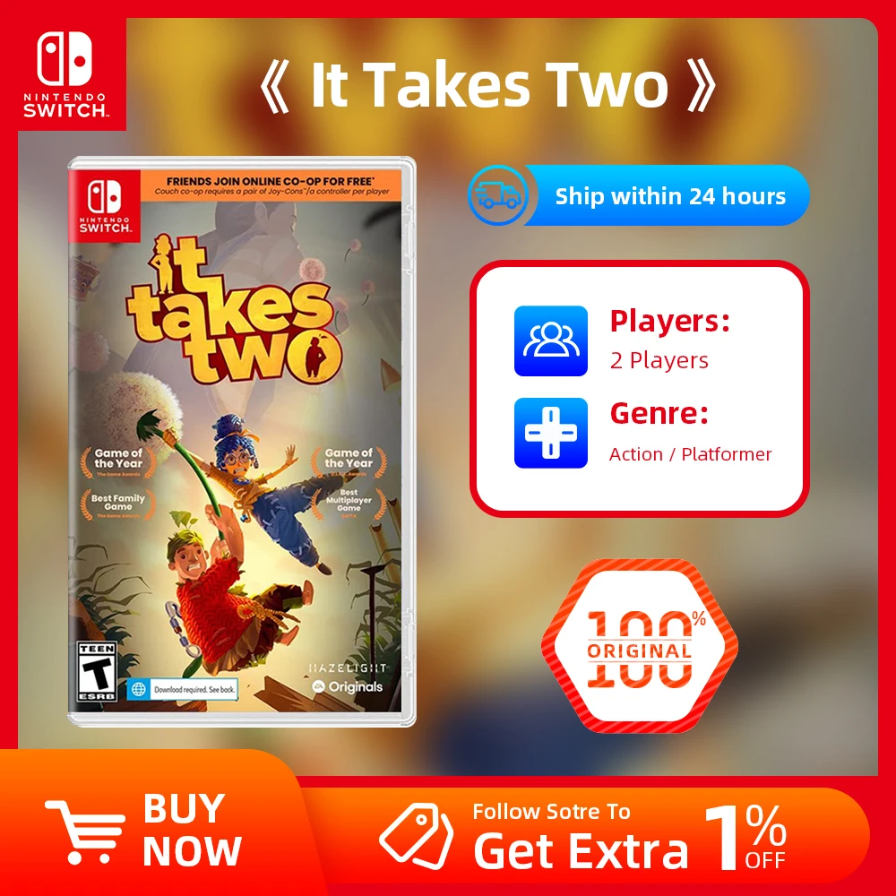 It Takes Two -Nintendo Switch Game Deals Action Game