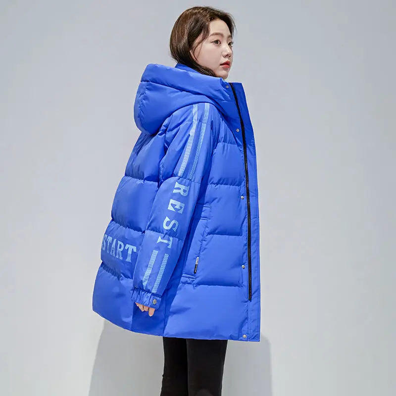 White Duck Down Jackets for Women Button Down Jacket High-end Intensification New Medium-length Women's Coat Woman Winter Coat