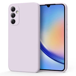 Luxury Square Silicone Shockproof Phone Case - Enhanced Protection Cover - Galaxy A23 4G 5G (Purple)