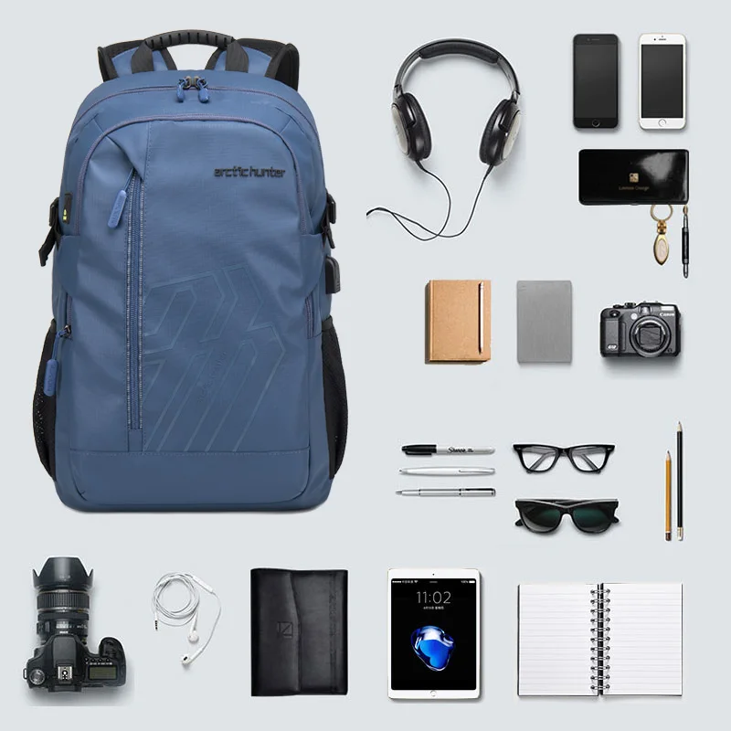Arctic Hunter 2023 Men's Backpack Large Capacity Business Backpack Backpack Notebook 15.6 Inch Computer Backpack 5