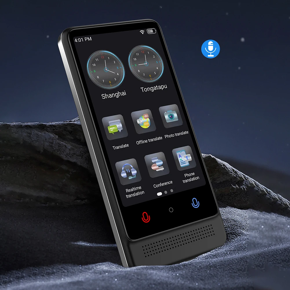 Translator Multi Language Device Real Time Translation Device Portable Instant Translator for Bluetooth-Compatible connectivity