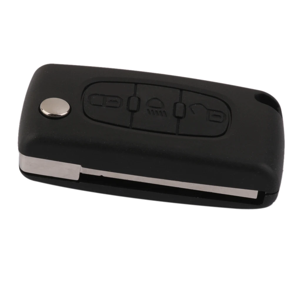 3-Button Central Locking Keyless Flip key Case for Citroen Picasso CE0523