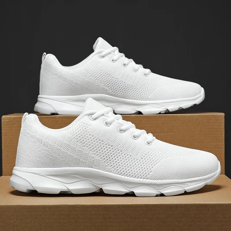 Chaussures décontractées pour hommes baskets légères respirantes maille