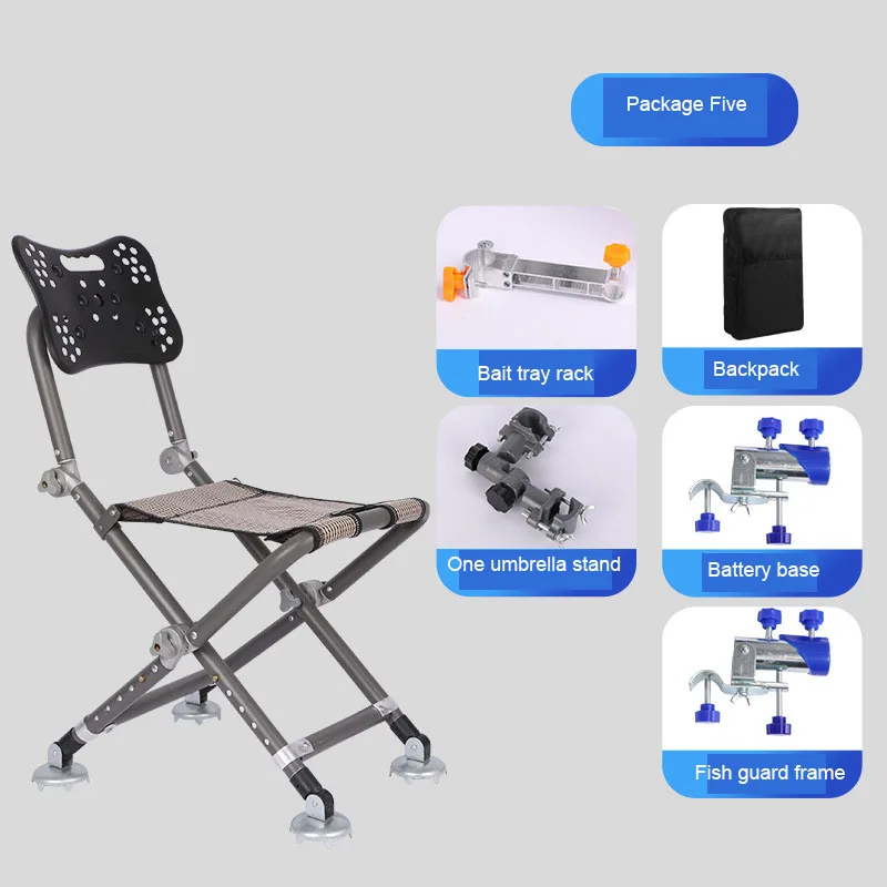 Chaise de pêche tout-terrain réglable 180° - Siège waterproof et forte capacité de charge