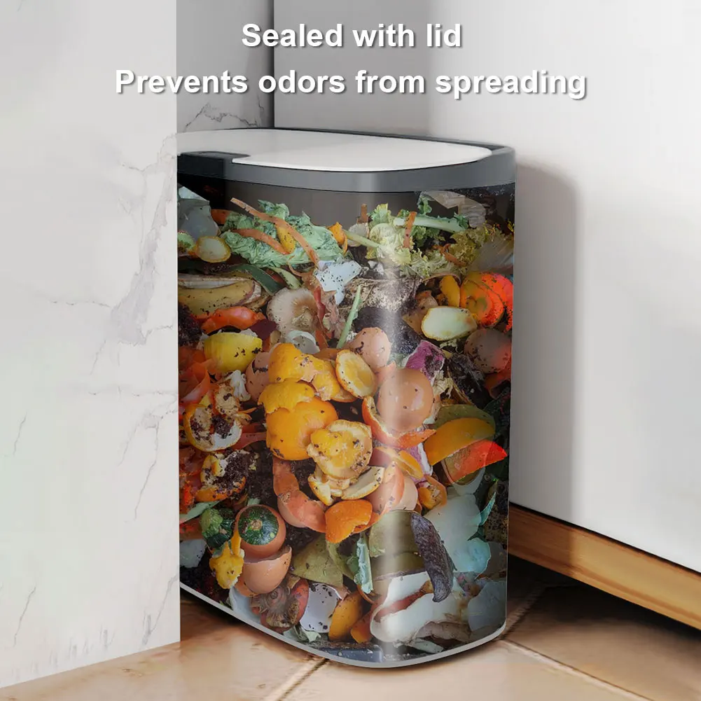 

Автоматический сенсор, корзина для туалетных принадлежностей, большая емкость, узкое шовное ведро для хранения, многофункциональное, IPX5, водонепроницаемое, для ванной комнаты