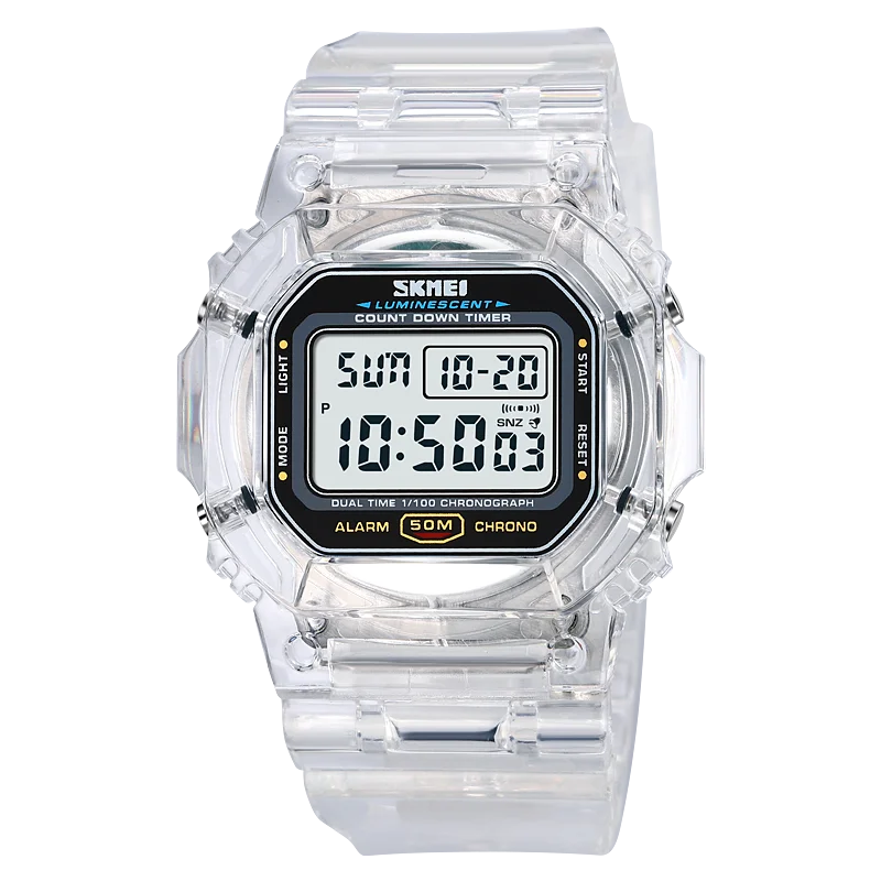 SKMEI 1999 Waterdicht Elektron Horloge Heren Dames Sport Countdown Stopwatch Digitale Horloges Heren Meisjes Klok Reloj Mujer 1622 1629_voghion.com