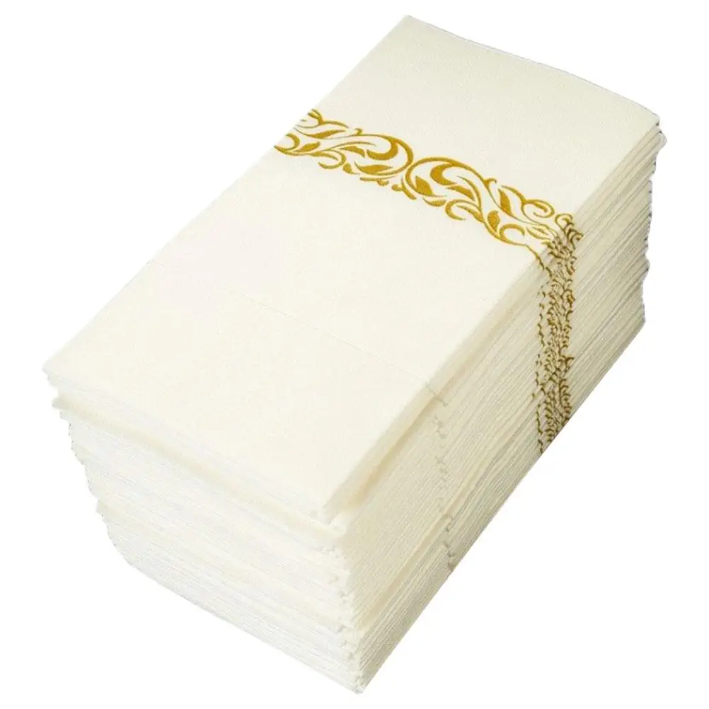 50 Pcs Knife and Fork Wrap Tissue Tableware Wrapping Napkins Dinner Placemat Virgin Wood Pulp Guest
