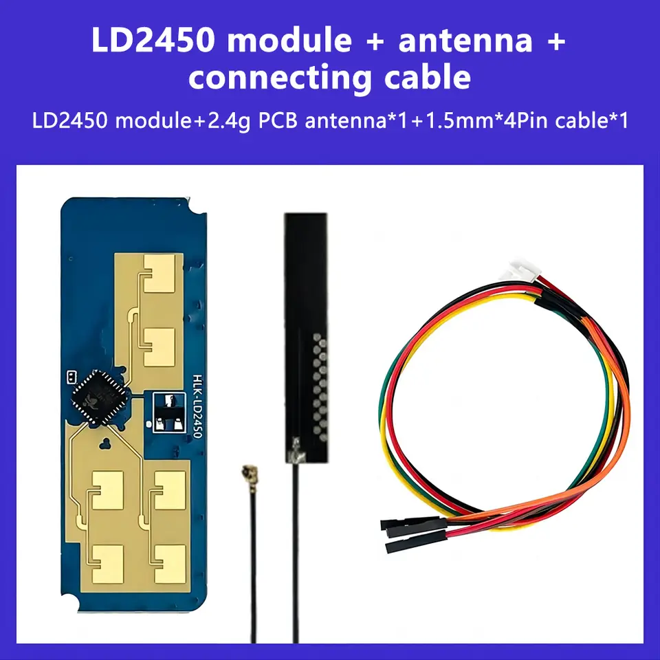 HLK-LD2450 DC5V 24G MM Wave Human Motion Tracking Radar Sensor Module LD2450 Sensing Distance 8M Smart Home image 9