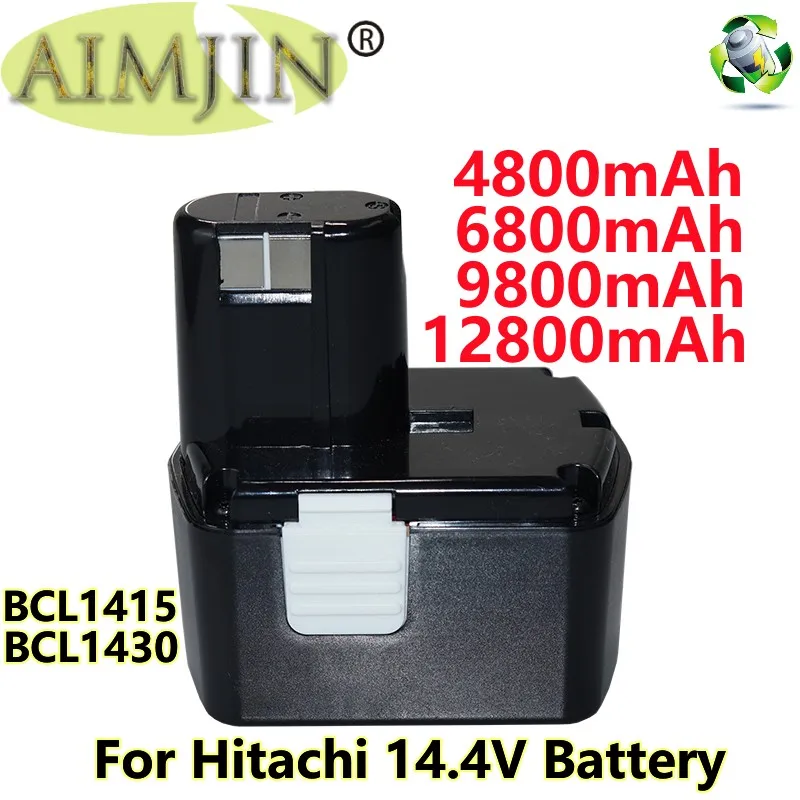 

14,4 В 4,8/6,8/9,8/Ач для Hitachi BCL1430 Аккумулятор для Hitachi CJ14DL DH14DL EBL1430 BCL1430 BCL1415 никель-металлогидридный аккумулятор L50