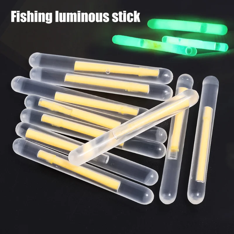 20PCS Night Fishing Float Rod Lights Dark Glow Stick Outdoor Night Fishing  Gadgets Fluorescent Lightstick Fishing Accessories