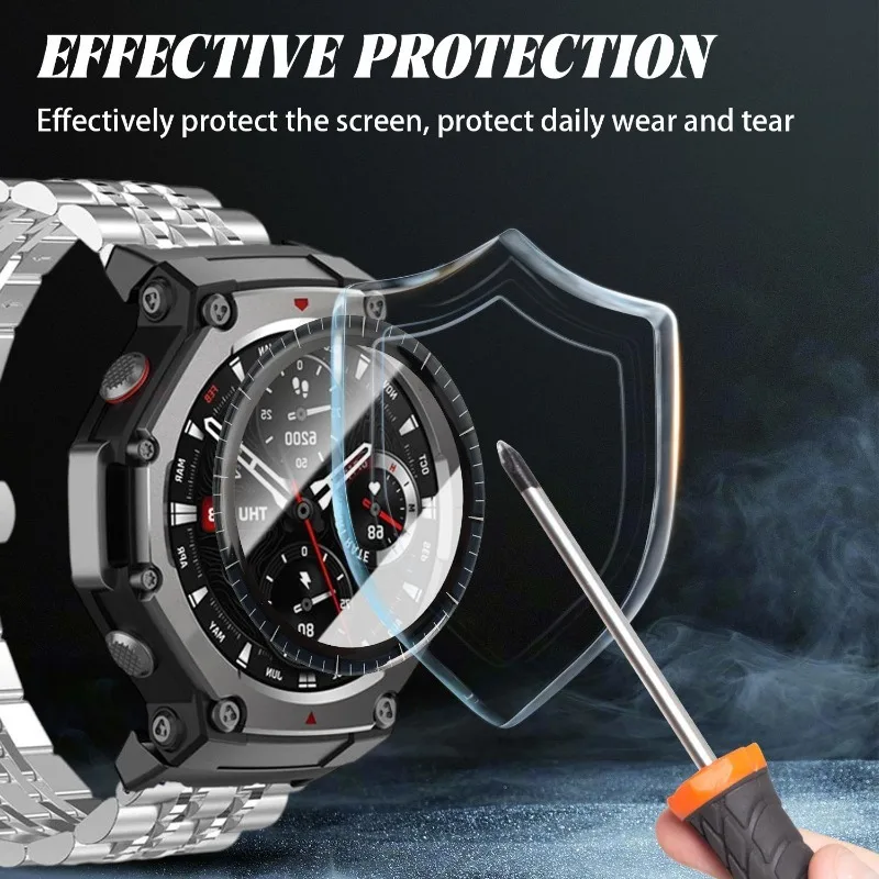 Anti-Scratch Full Coverage Screen Protector Pack for Smartwatches - Premium PMMA Film