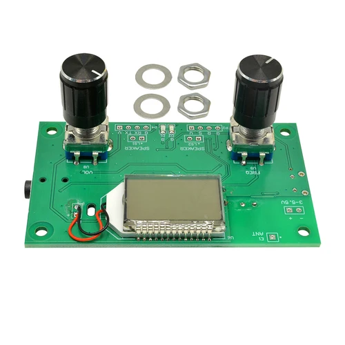 FM 라디오 수신기 모듈 87-108MHz 주파수 변조 스테레오 수신 보드, LCD 디지털 디스플레이 3-5V DSP PLL 2