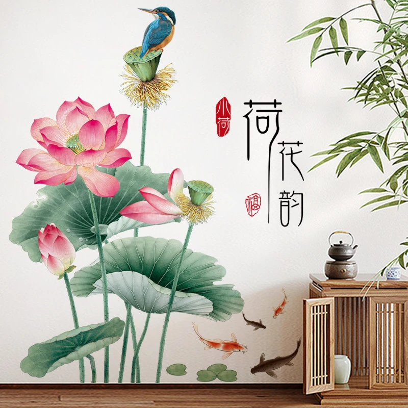 Wall Stickers Backdrop Decoration Wallpaper | Wall Art Decor Stickers - New  Flower - Aliexpress