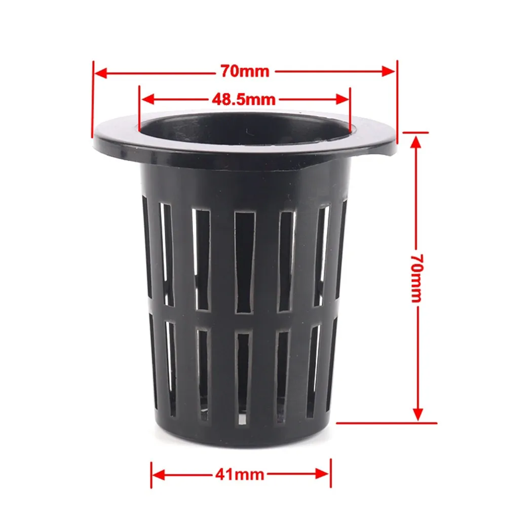 25PCS Pot Net Cup Soilless Mesh Net Basket Plant Veg Grow Nursery Cup Pot Garden Plant Basket Care Supplies